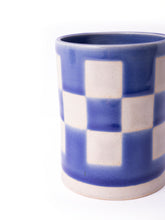 Load image into Gallery viewer, Blue Checkered Cup
