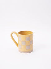Load image into Gallery viewer, Yellow Checkered Mug

