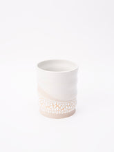 Load image into Gallery viewer, Wavy Half Dip Vase White
