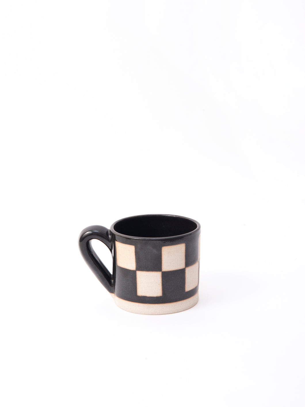 Petite Checkered Mug Onyx