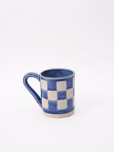 Load image into Gallery viewer, Blue Checkered Mug
