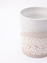 Load image into Gallery viewer, Wavy Half Dip Vase White
