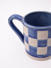 Load image into Gallery viewer, Blue Checkered Mug
