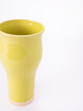 Load image into Gallery viewer, Tall Chartreuse Shapely Vase
