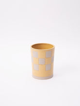 Load image into Gallery viewer, Yellow Checkered Cup
