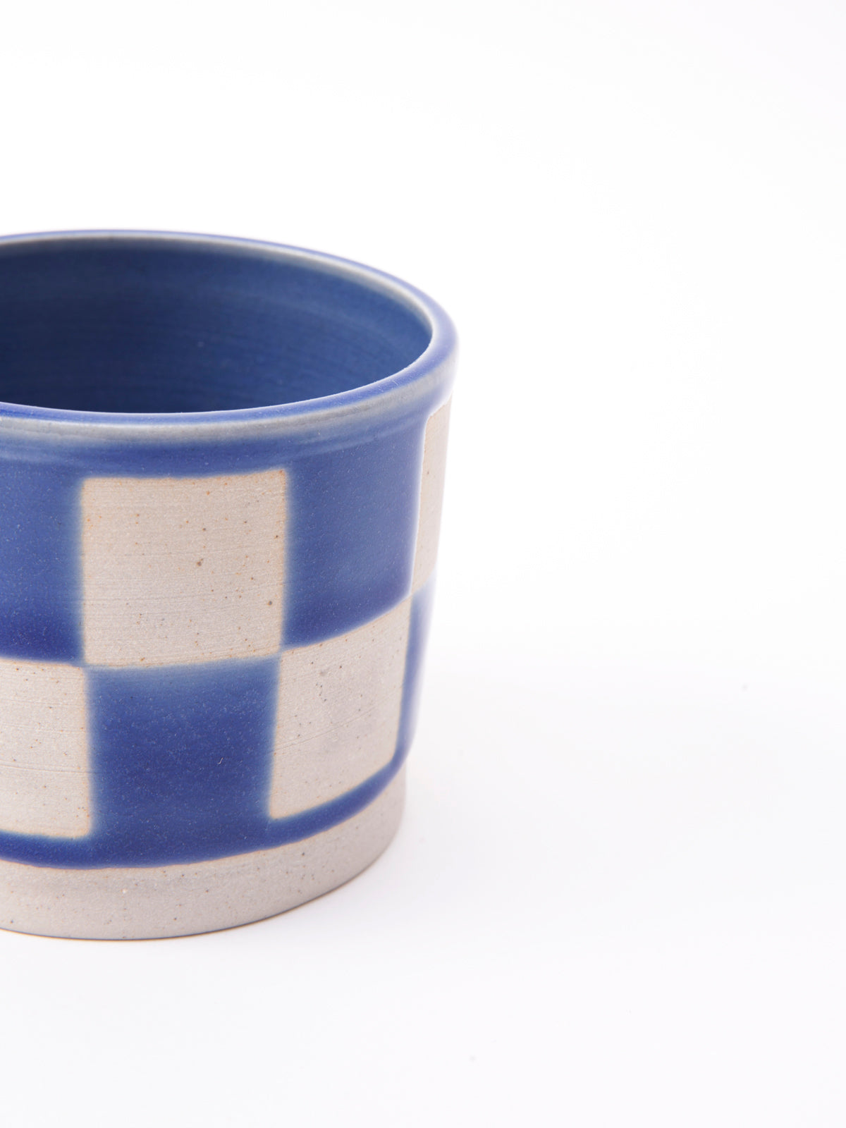 Checkered Tumbler Blue – Sedona Ceramics